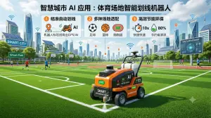 AG官网智慧城市 AI 应用 ：体育场地智能划线机器人方案