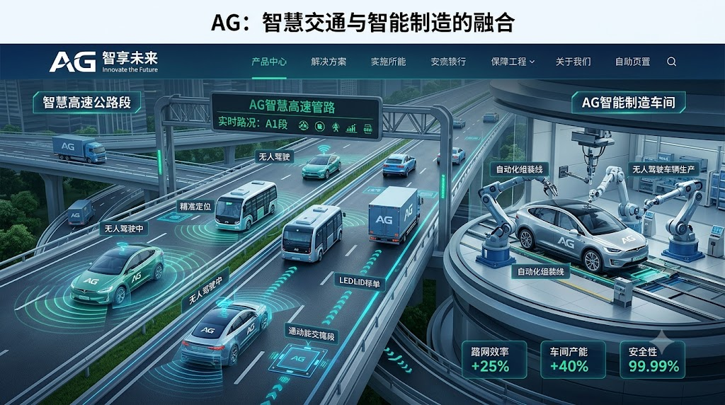 AG官网数字智能打造超级交通动脉：智慧高速无人驾驶落地路面发电