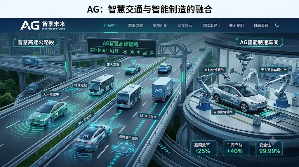 AG官网数字智能打造超级交通动脉：智慧高速无人驾驶落地路面发电
